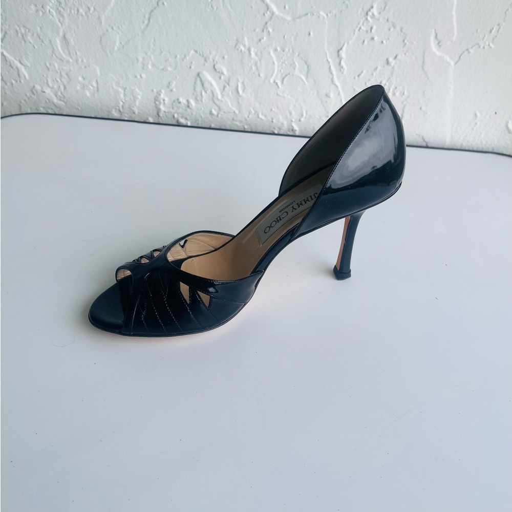 Jimmy Choo Black Patent Leather Women's Shoes - Picture 7 of 15